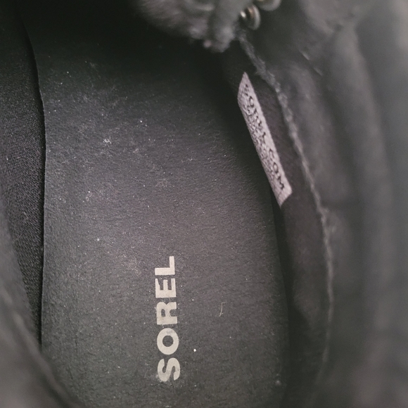 SOREL Ainsley Hiking Boot Black 9.5 Waterproof  Leather Grunge Combat Outdoor - Picture 11 of 12